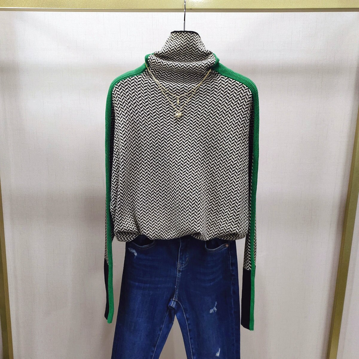 Jessica Jersey de cuello alto